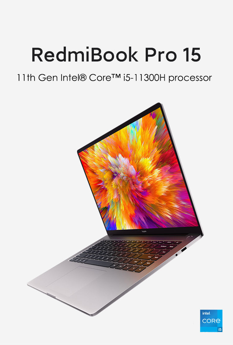2021 Xiaomi RedmiBook Pro 15 Laptop 15.6 inch laptops Intel Core i5-11300H MX450 16G 512G Mi notebook 100% sRGB 3.2K FHD Screen