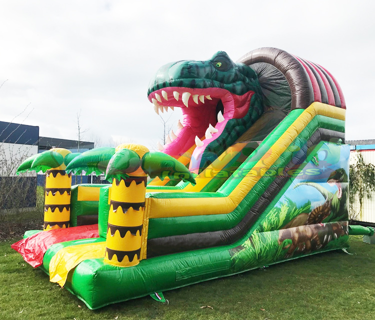 Customized toboggan gonflable dinosaure bounce house commercial combo dinosaur inflatable slide for sale