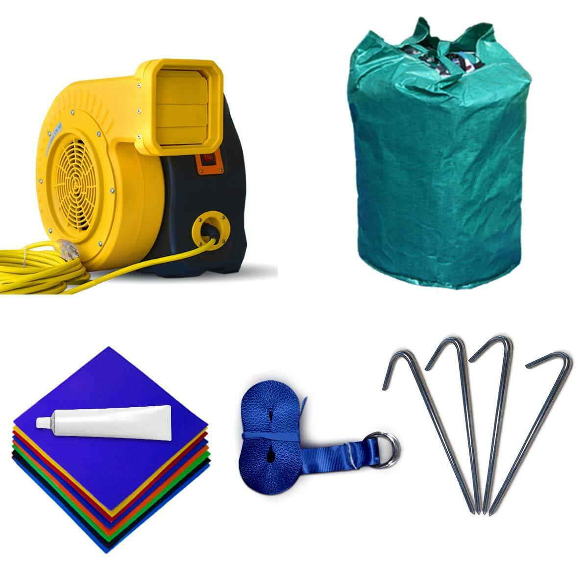 Giant funny inflatable carnival 5 in 1 game outdoor interactive sport games indoor game