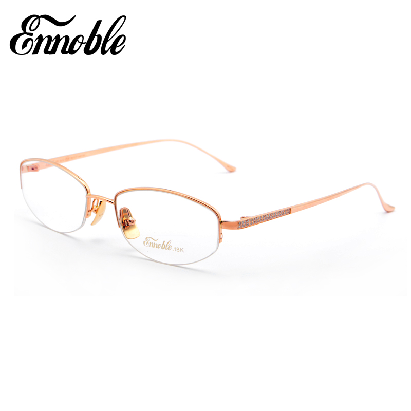 Factory Wholesale 18K Gold Metal diamond glasses Frames EH005