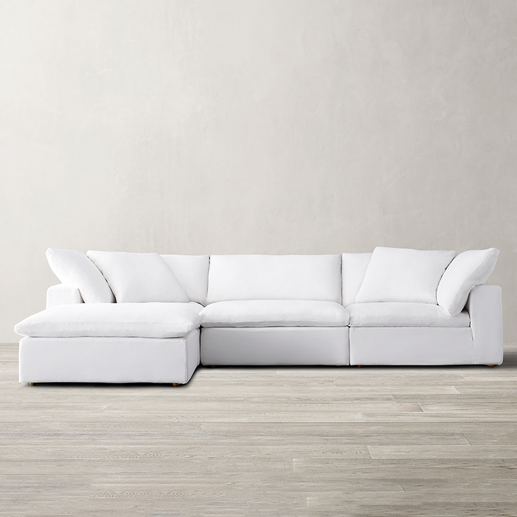 Home Furniture Modern Fabric Sectional Sofa L Shaped Corner Couches Living Room Couch Furniture