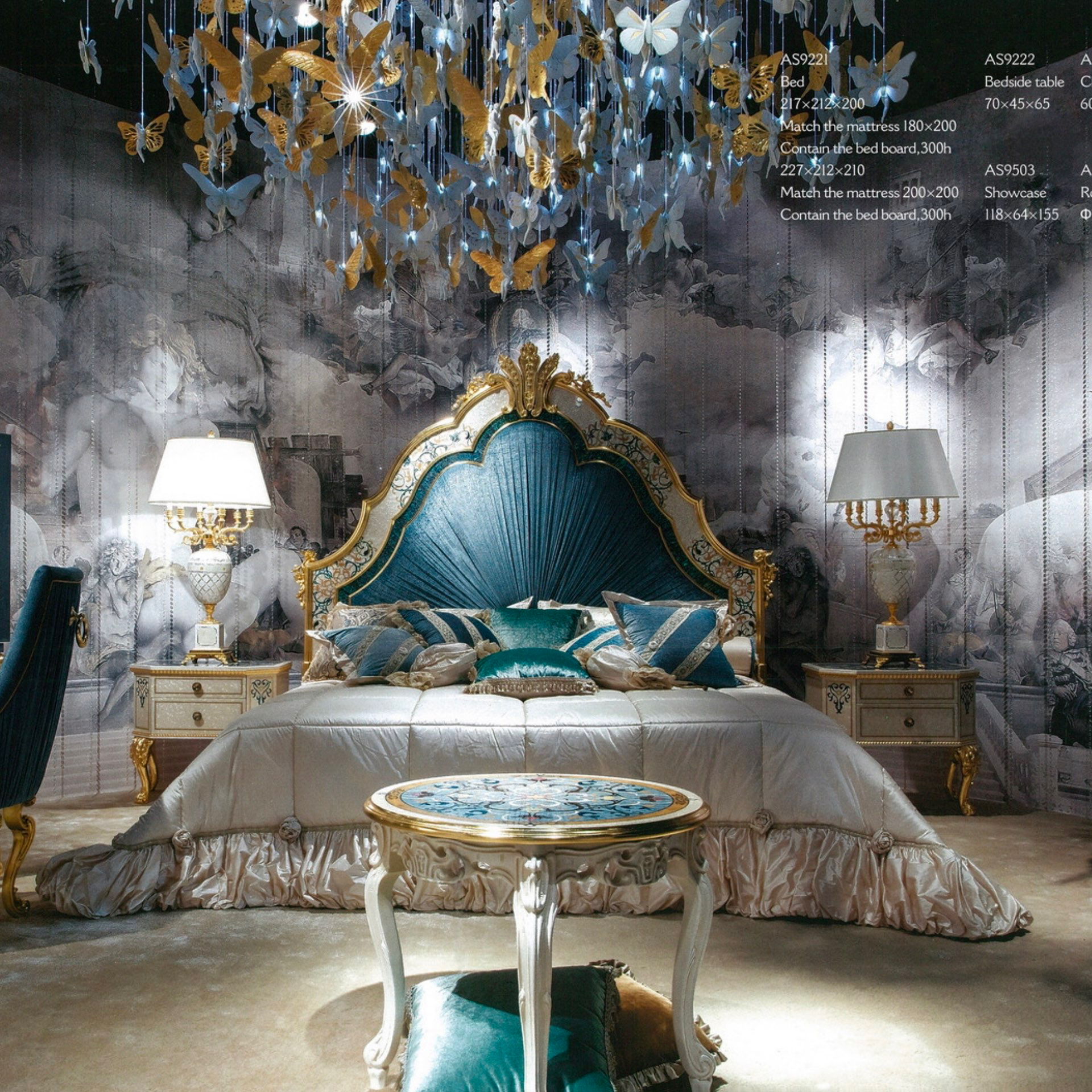 Quality bedroom furniture/luxury room furniture set