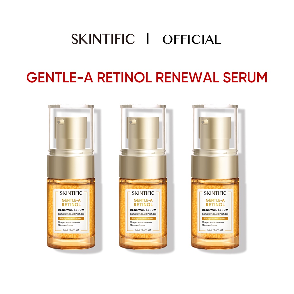 [ 3pcs Set ] SKINTIFIC Gentle A Retinol Renewal Serum